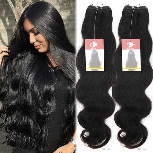70cm gewellt echthaartresse - 70cm,