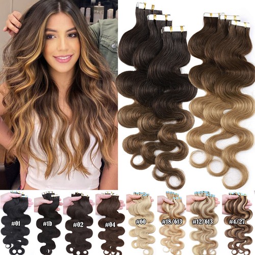 100 echthaar tape hair - in,