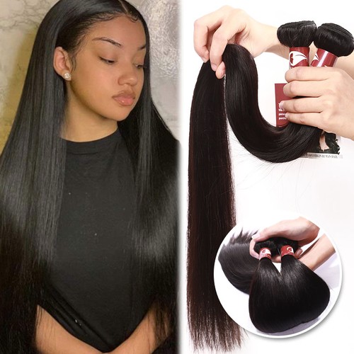 70cm glatt echthaartresse - glatt,
