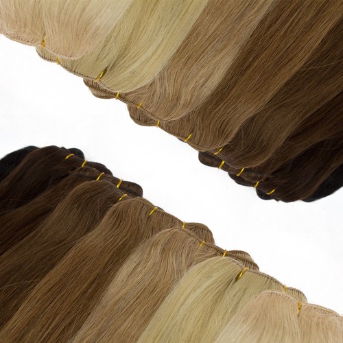 Echthaar weft hairs tressen - weft, hairs,