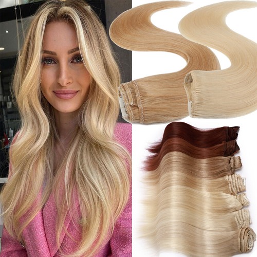 Echthaar clip extensions - clip, in